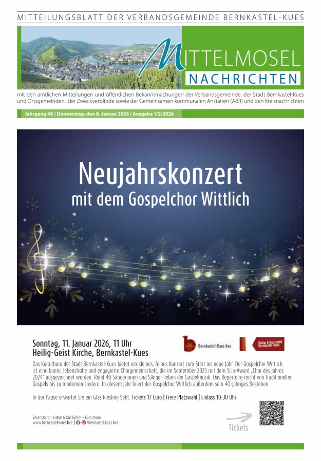 Mittelmosel-Nachrichten VG Bernkastel-Kues Titelblatt 02/2026