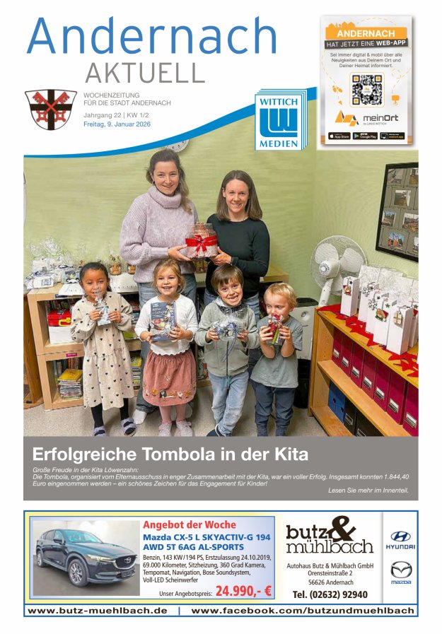 Andernach aktuell Titelblatt 02/2026