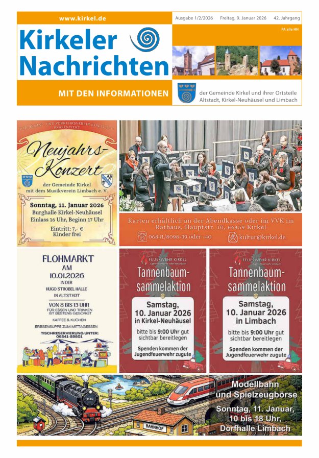 Kirkeler Nachrichten Titelblatt 02/2026