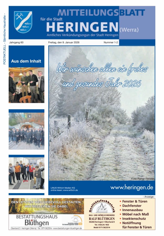 Mitteilungsblatt Heringen Titelblatt 02/2026