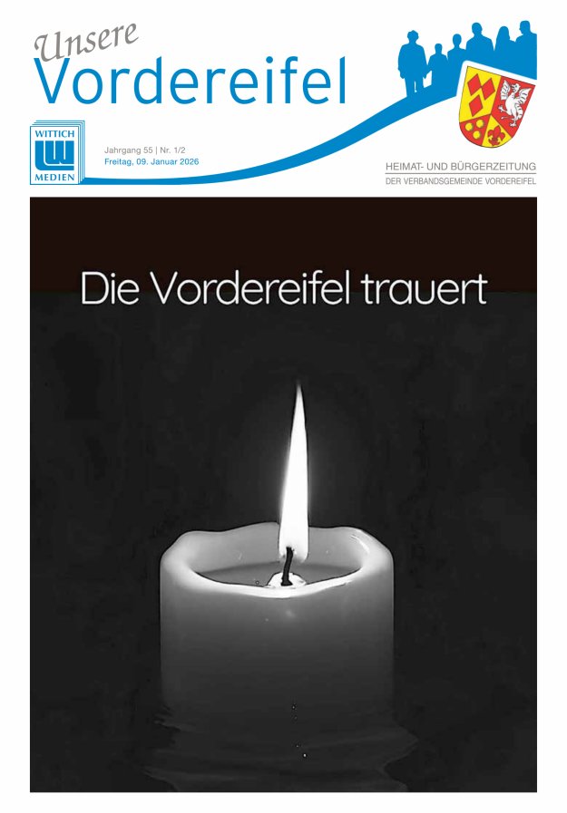 Mitteilungsblatt Vordereifel - Heimat- u Bürgerzeitung der VG Vordereifel Titelblatt 02/2026