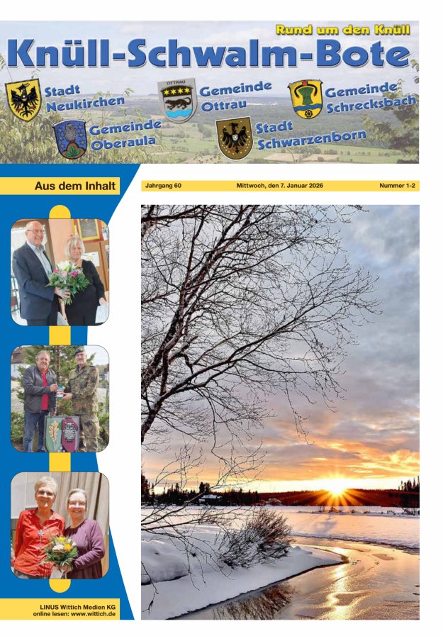 Knüll-Schwalm-Bote Titelblatt 02/2026