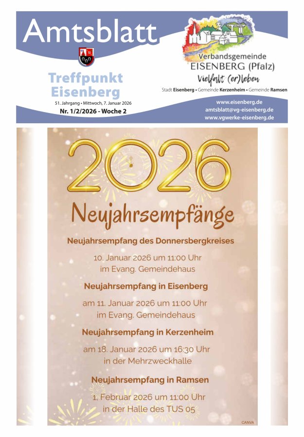 Treffpunkt Eisenberg Titelblatt 02/2026