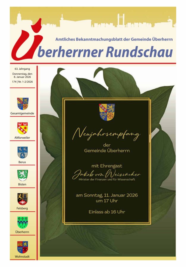 Überherrner Rundschau Titelblatt 02/2026