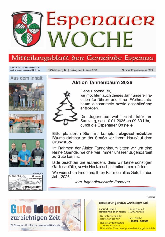 Espenauer Woche Titelblatt 02/2026