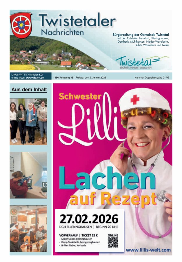 Twistetaler Nachrichten Titelblatt 02/2026