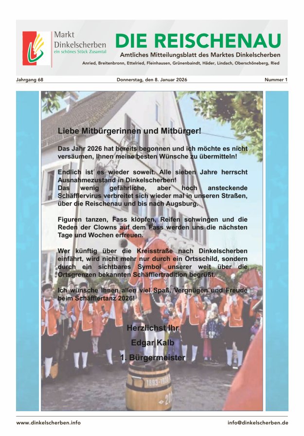 Die Reischenau Titelblatt 01/2026