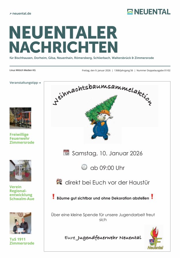 Neuentaler Nachrichten Titelblatt 02/2026