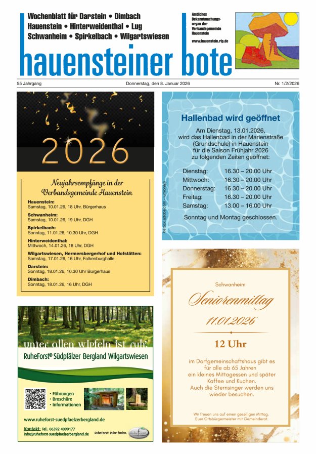 Hauensteiner Bote Titelblatt 02/2026