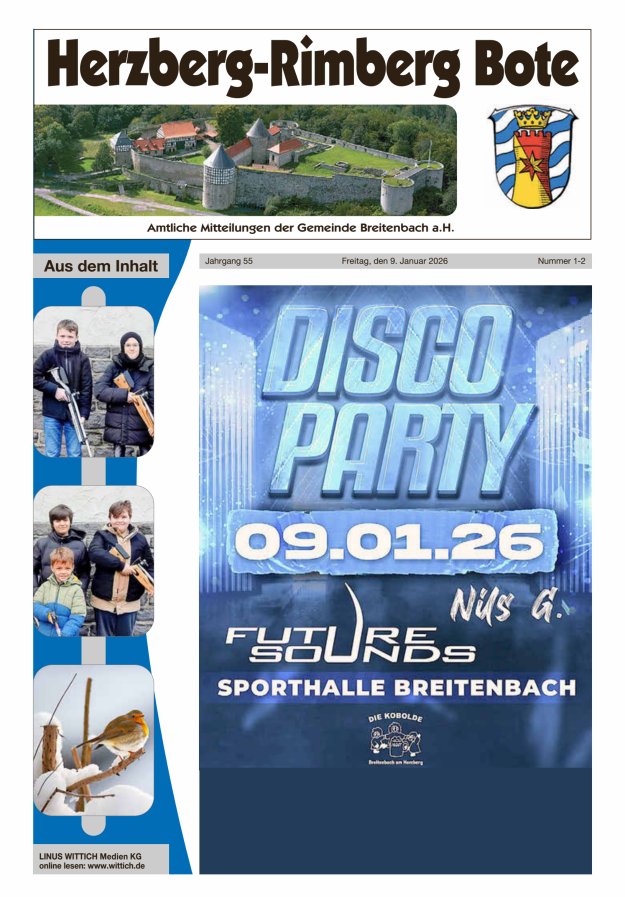 Herzberg-Rimberg Bote Titelblatt 02/2026