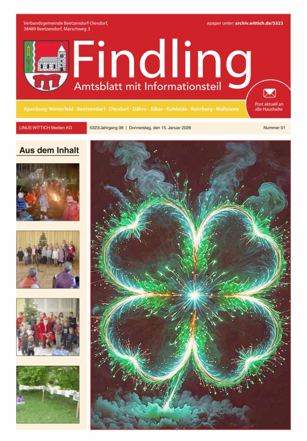 Der Findling Titelblatt 01/2026