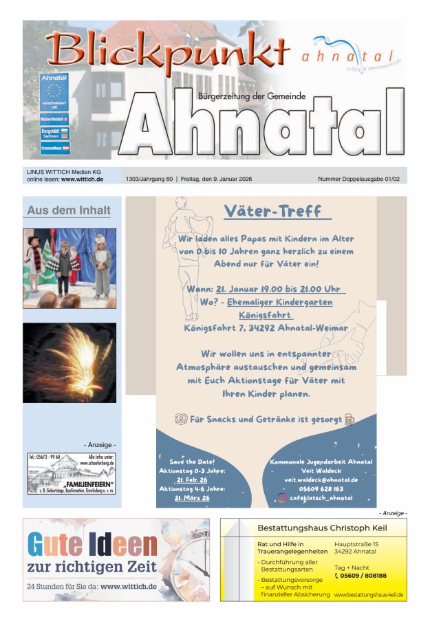 Blickpunkt Ahnatal Titelblatt 02/2026