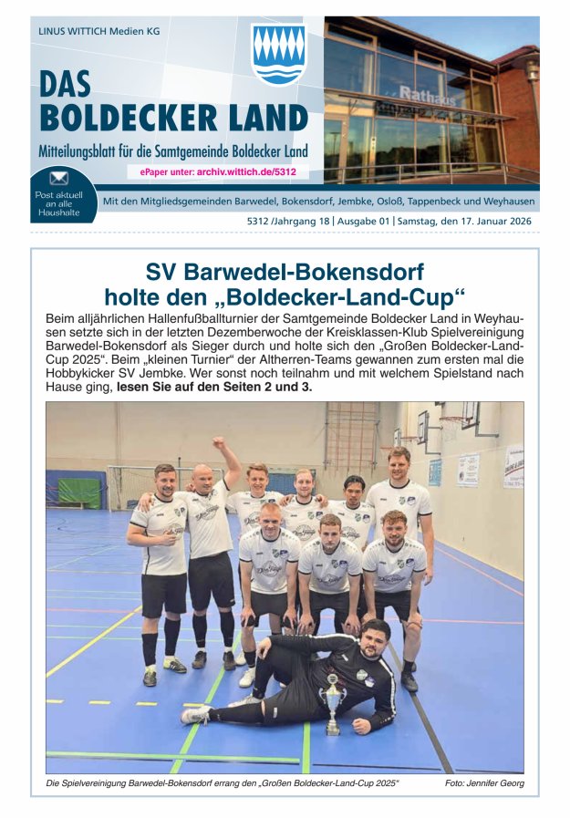 Samtgemeinde Boldecker Land Titelblatt 01/2026