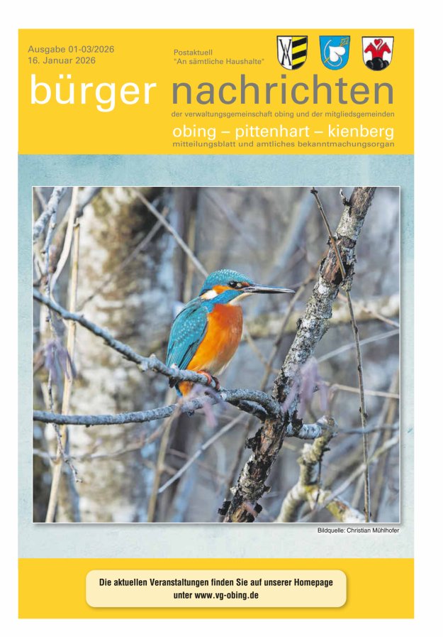 Bürger Nachrichten Obing Pittenhart Kienberg Titelblatt 03/2026