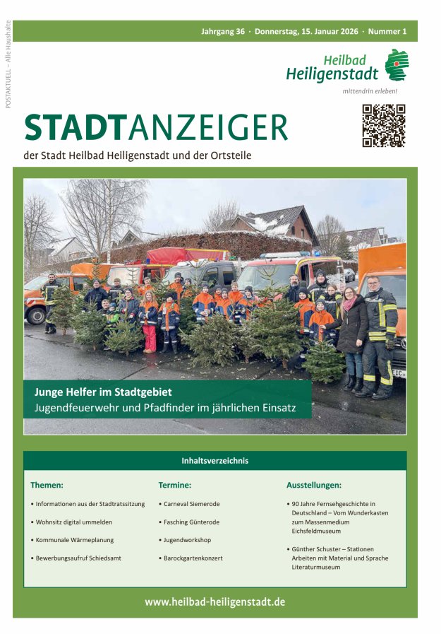 Heiligenstadt Anzeiger Titelblatt 01/2026