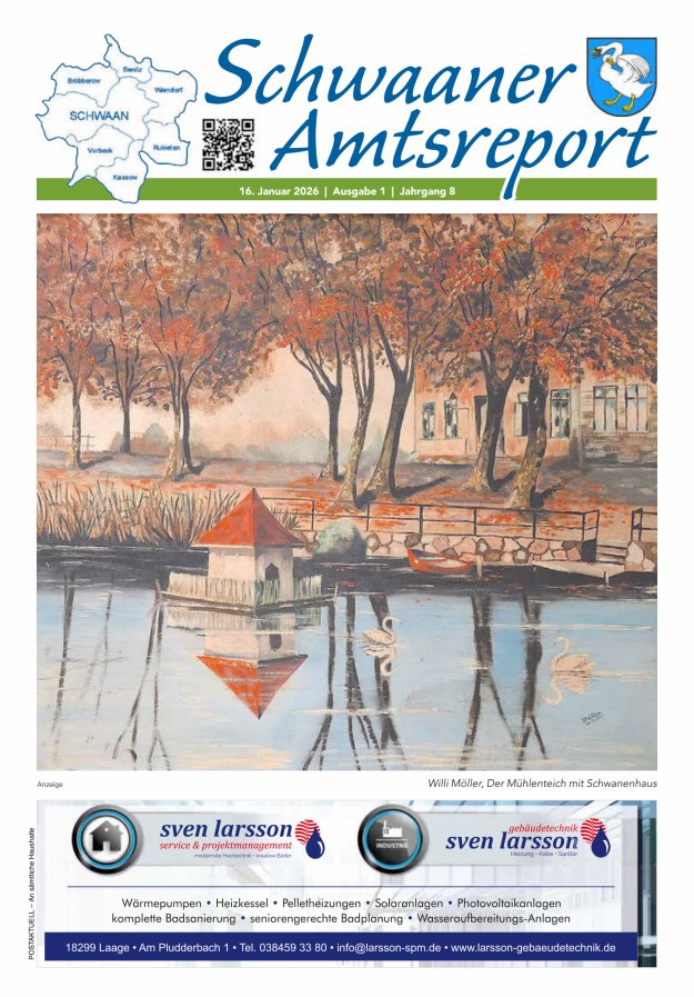 Schwaaner Amtsreport Titelblatt 01/2026