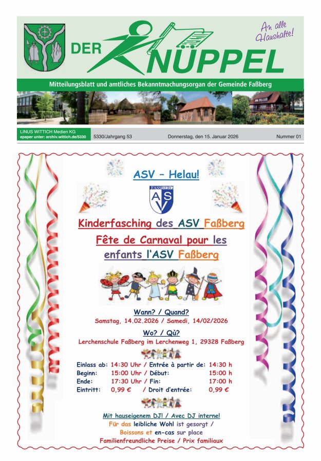 Der Knüppel Titelblatt 01/2026