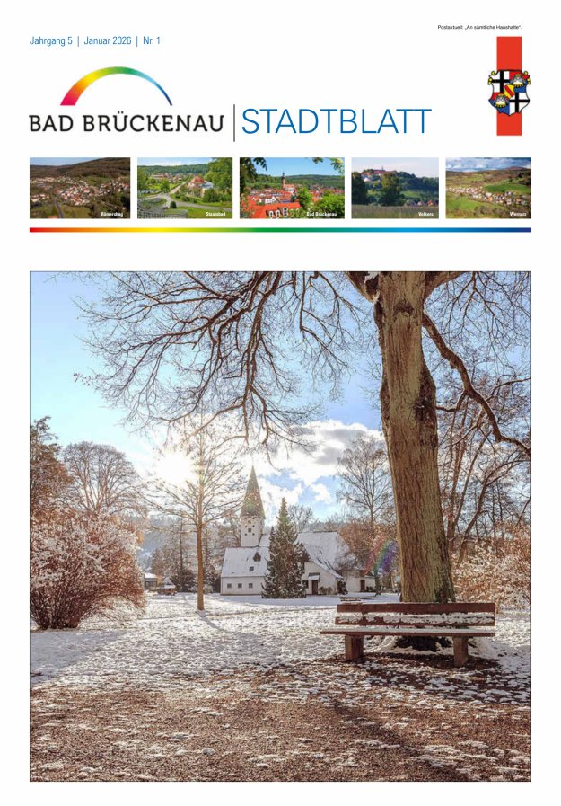 Stadtblatt Bad Brückenau Titelblatt 01/2026
