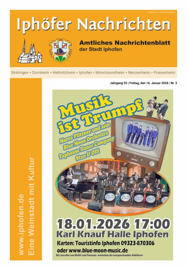 Iphöfer Nachrichten Titelblatt 03/2026