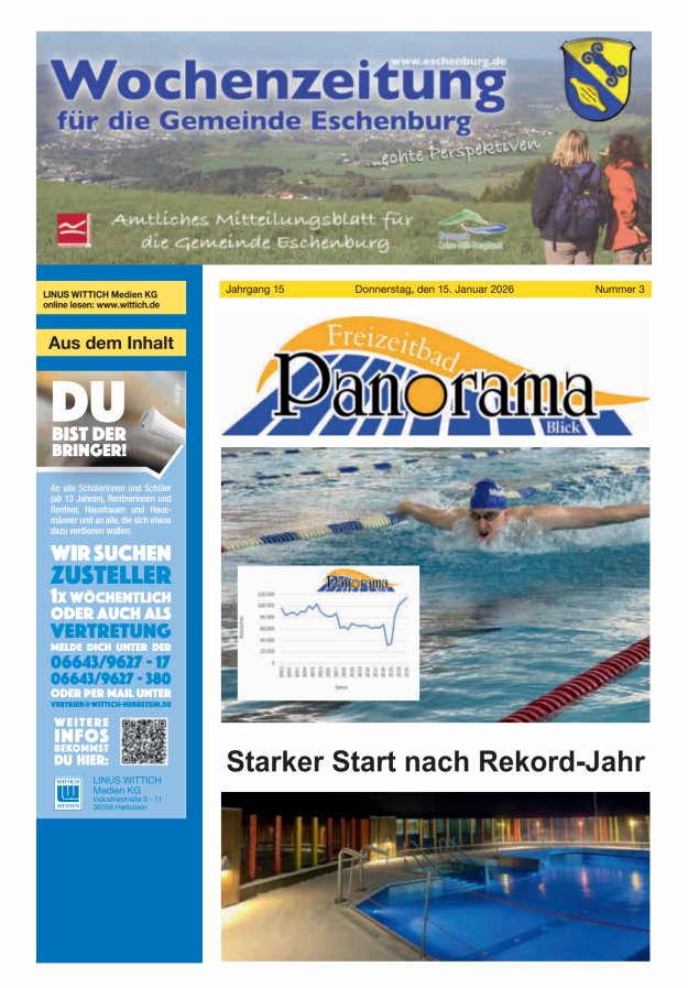 Wochenzeitung für die Gemeinde Eschenburg Titelblatt 03/2026