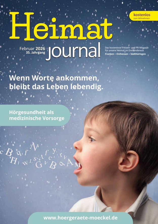 "Heimatjournal" im Dreiländereck Franken-Osthessen-Südthüringen Titelblatt 01/2026