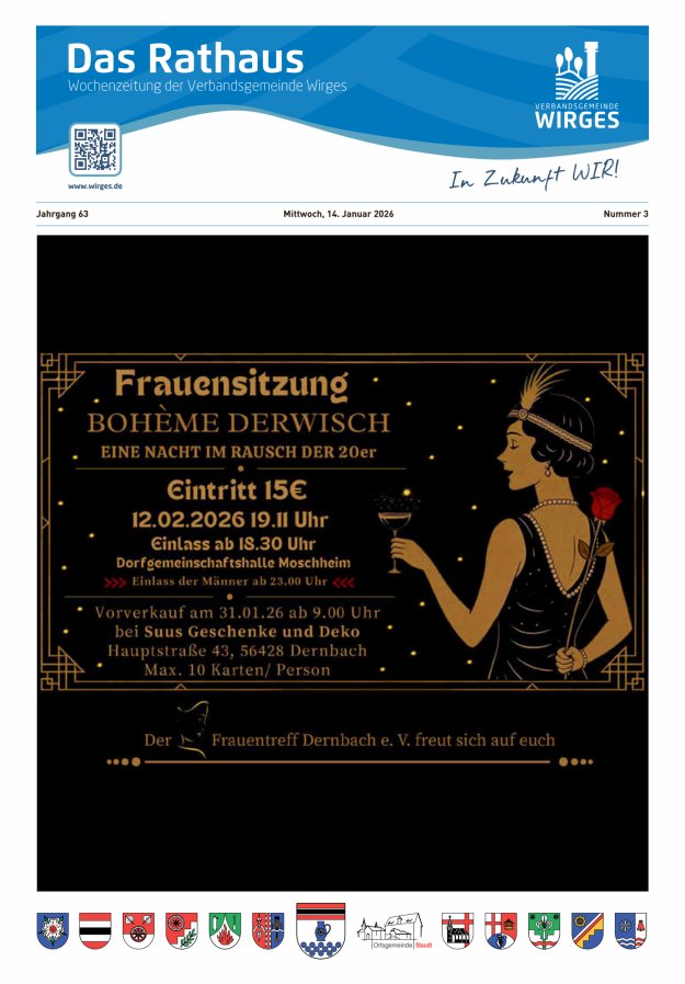 Das Rathaus - Informationen für die Bürger in der VG Wirges Titelblatt 03/2026