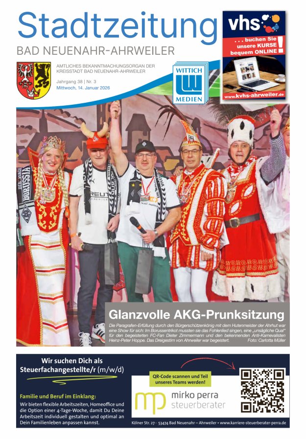 Stadtzeitung Bad Neuenahr-Ahrweiler Titelblatt 03/2026