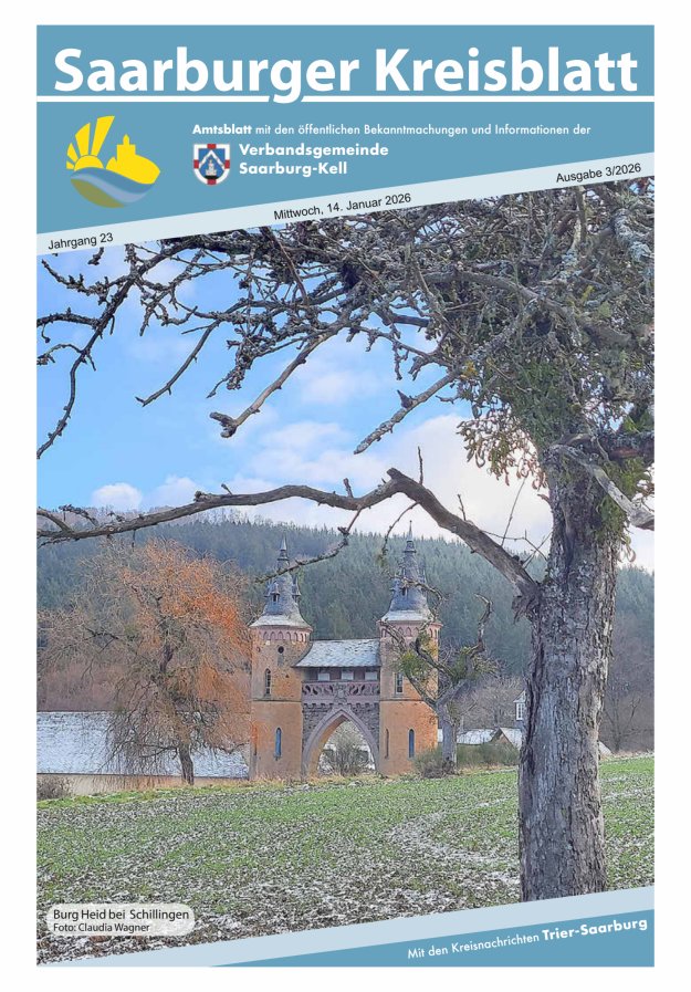 Saarburger Kreisblatt Titelblatt 03/2026