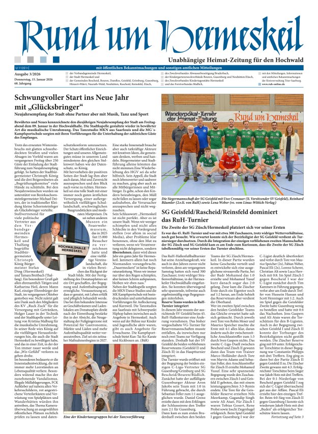 Rund um Hermeskeil Titelblatt 03/2026