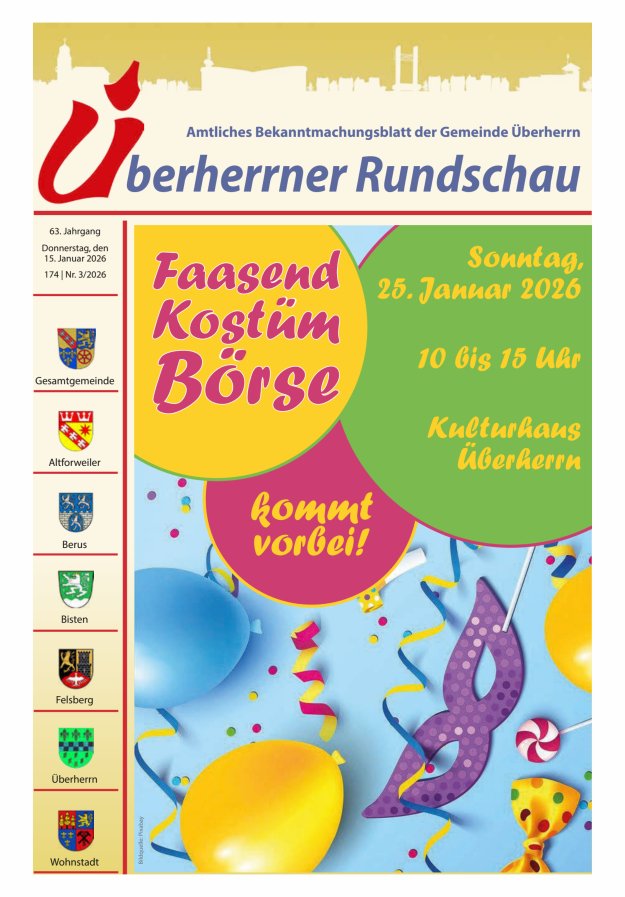 Überherrner Rundschau Titelblatt 03/2026