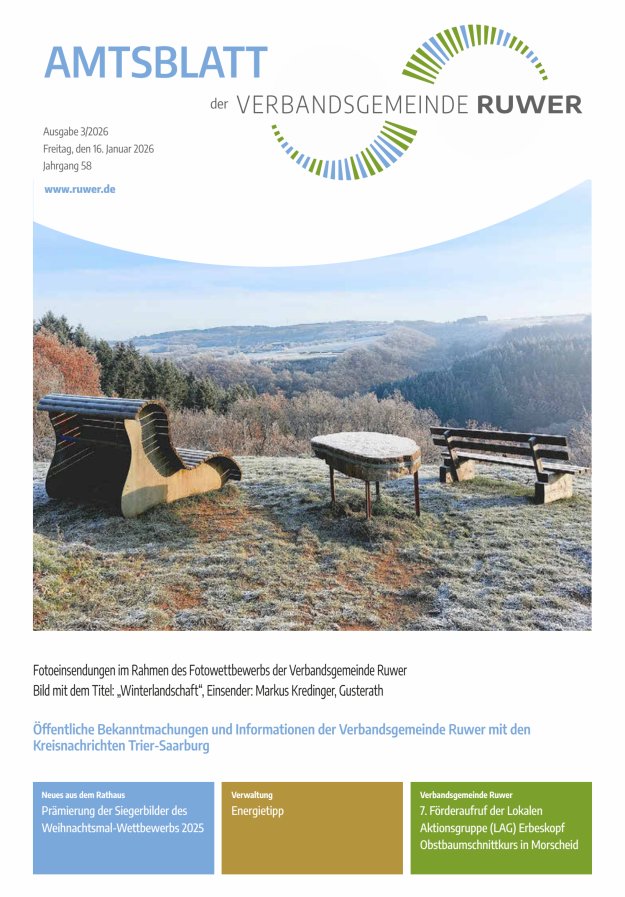 Amtsblatt VG Ruwer Titelblatt 03/2026