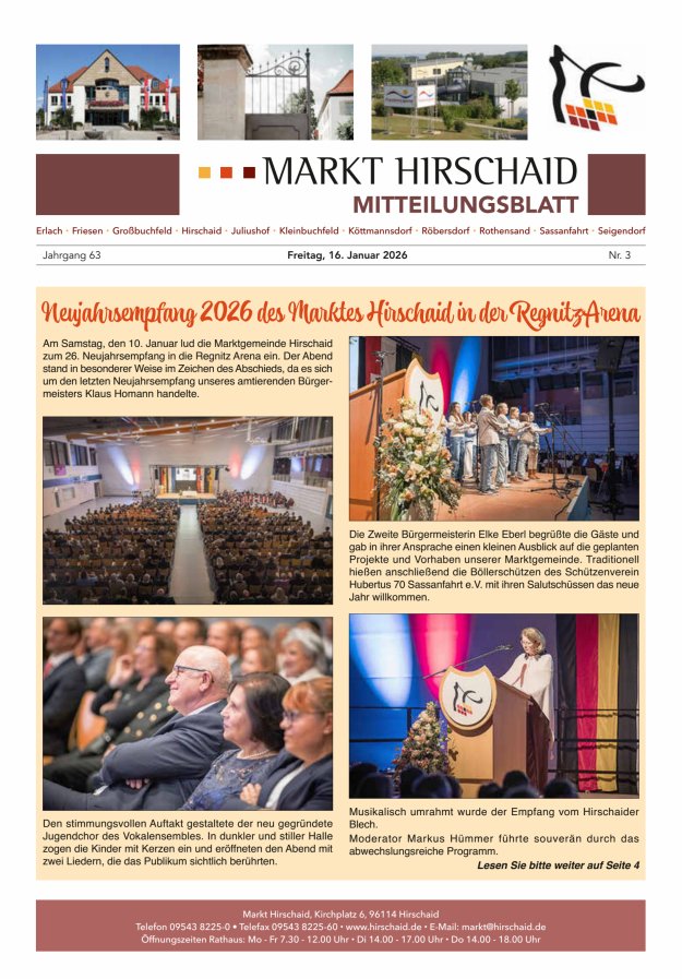 Mitteilungsblatt Markt Hirschaid Titelblatt 03/2026