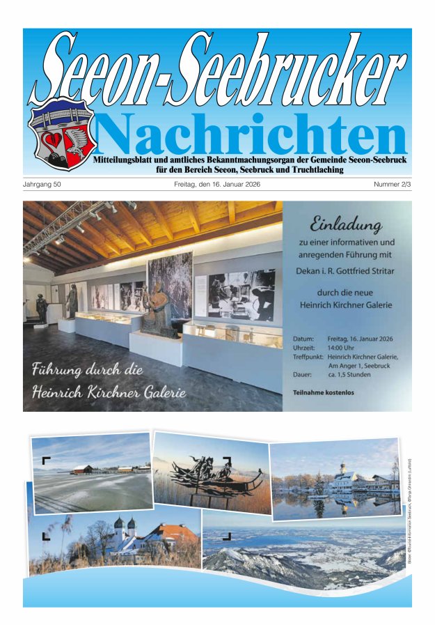 Seeon-Seebrucker Nachrichten Titelblatt 02/2026