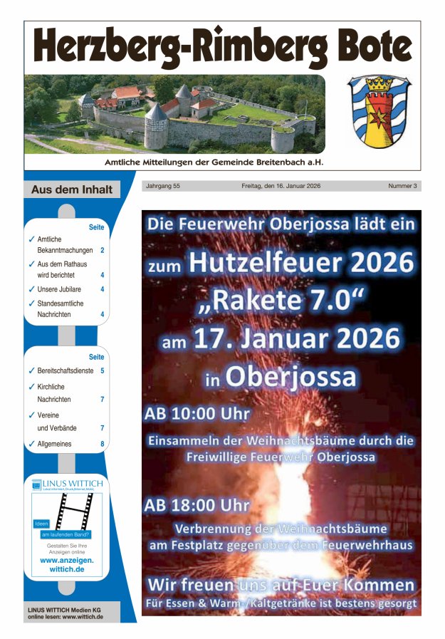 Herzberg-Rimberg Bote Titelblatt 03/2026