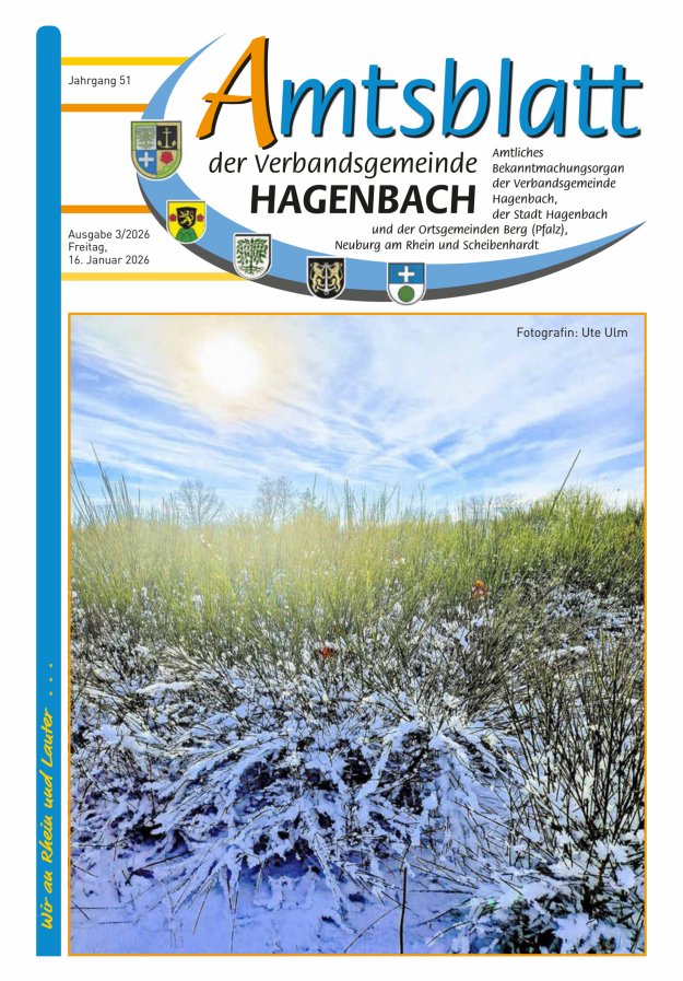Amtsblatt der VG Hagenbach Titelblatt 03/2026