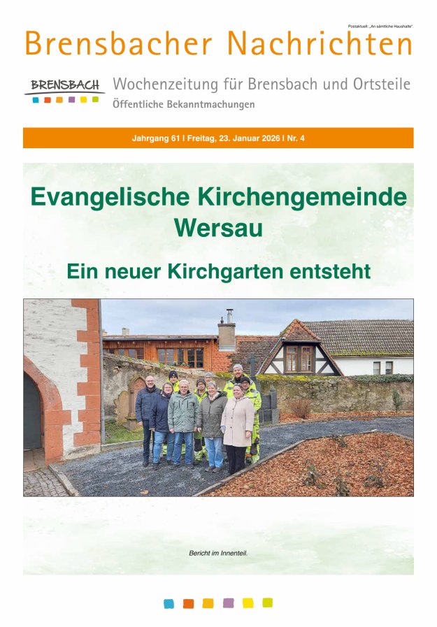 Brensbacher Nachrichten Titelblatt 04/2026