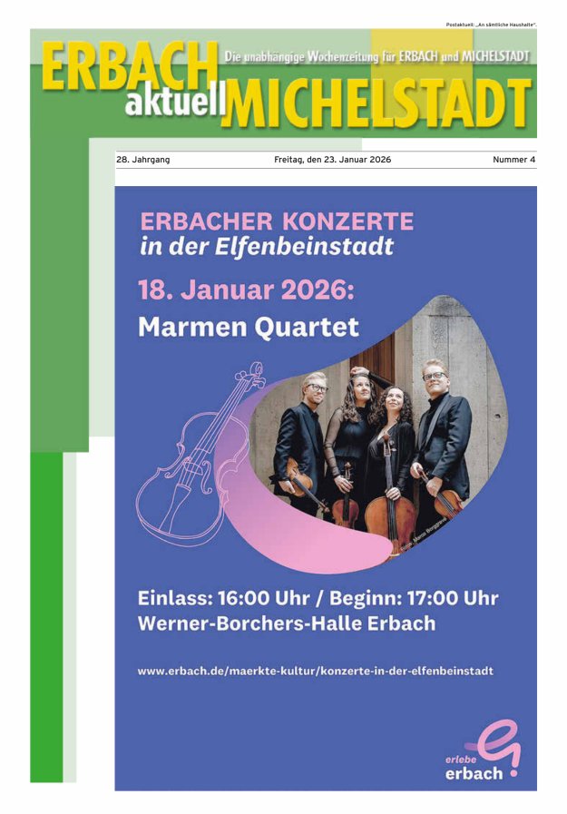 Erbach-Michelstadt aktuell Titelblatt 04/2026