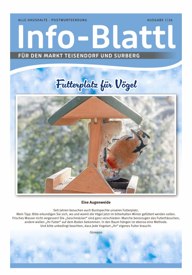Infoblattl Teisendorf Titelblatt 01/2026