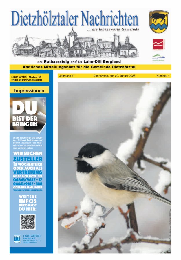 Dietzhölztaler Nachrichten Titelblatt 04/2026