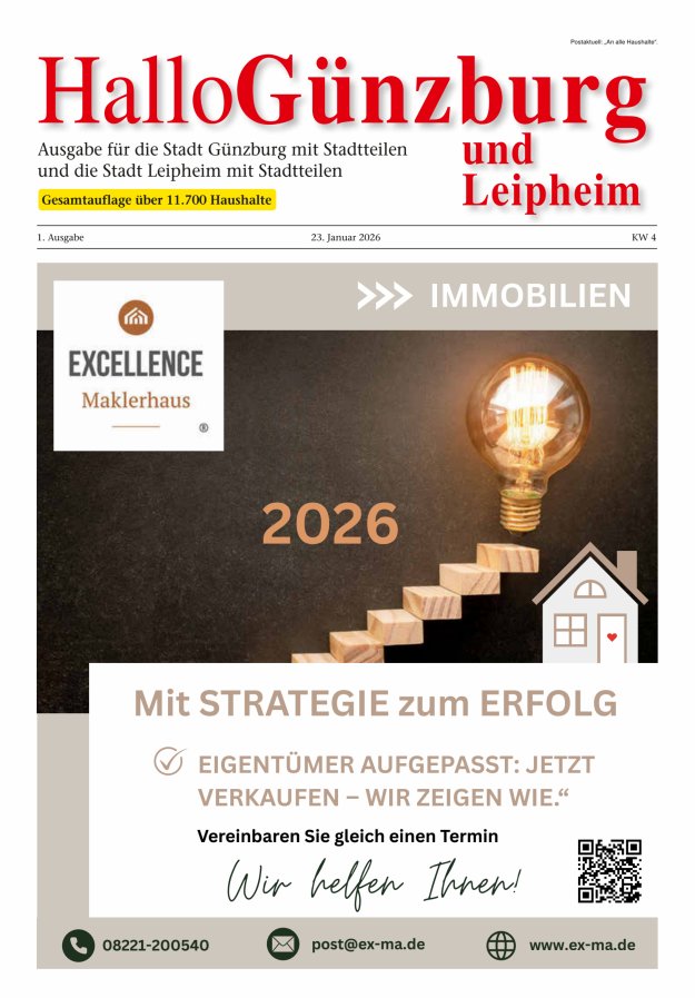 Informationen für die Bürger der Stadt Günzburg und ihrer Stadtteile Titelblatt 01/2026