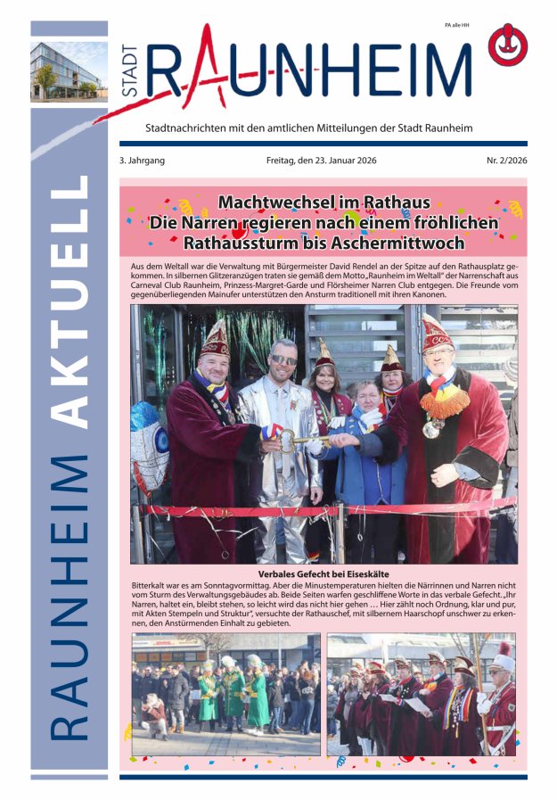 Raunheim aktuell Titelblatt 02/2026