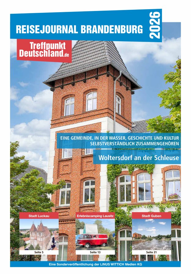 Reisejournal Brandenburg Titelblatt 01/2026