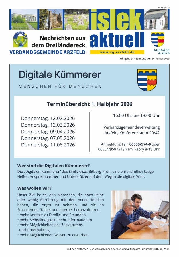 Islek aktuell VG Arzfeld Titelblatt 04/2026
