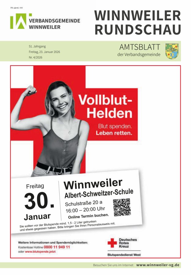 Winnweiler Rundschau Titelblatt 04/2026