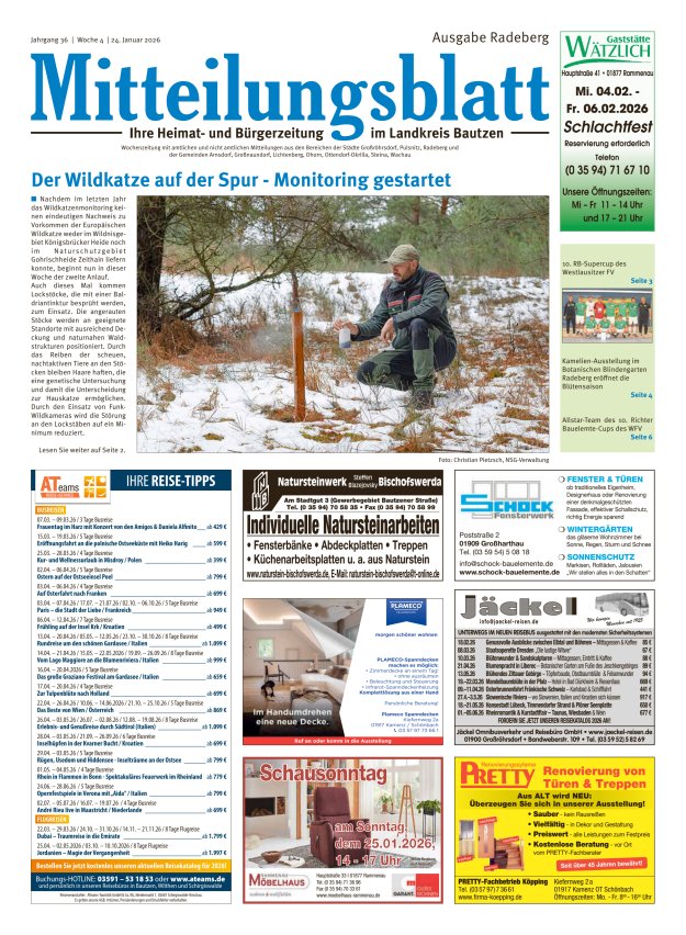 Mitteilungsblatt LK Bautzen Ausgabe Radeberg Titelblatt 02/2026