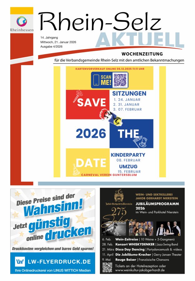 Rhein-Selz aktuell Titelblatt 04/2026
