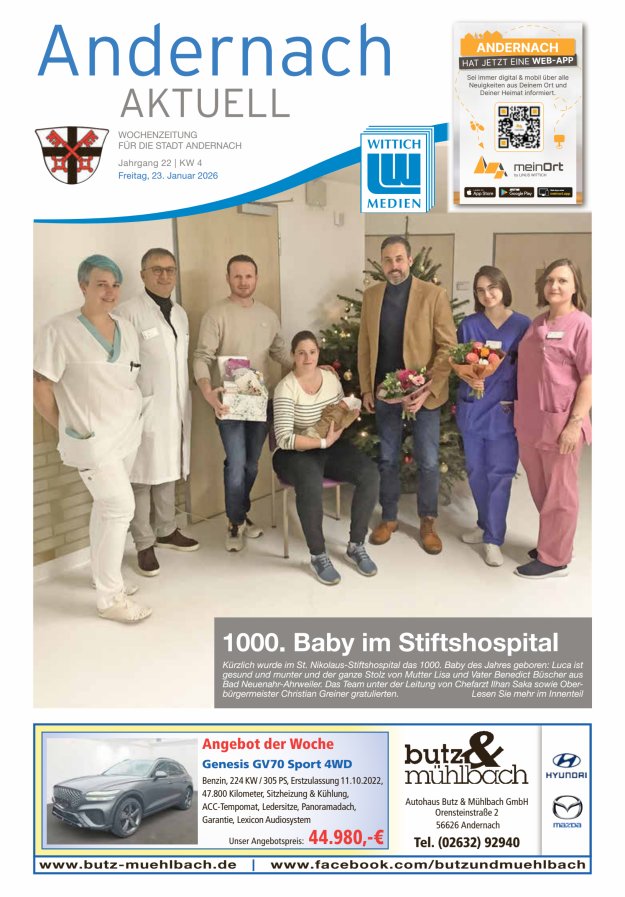 Andernach aktuell Titelblatt 04/2026