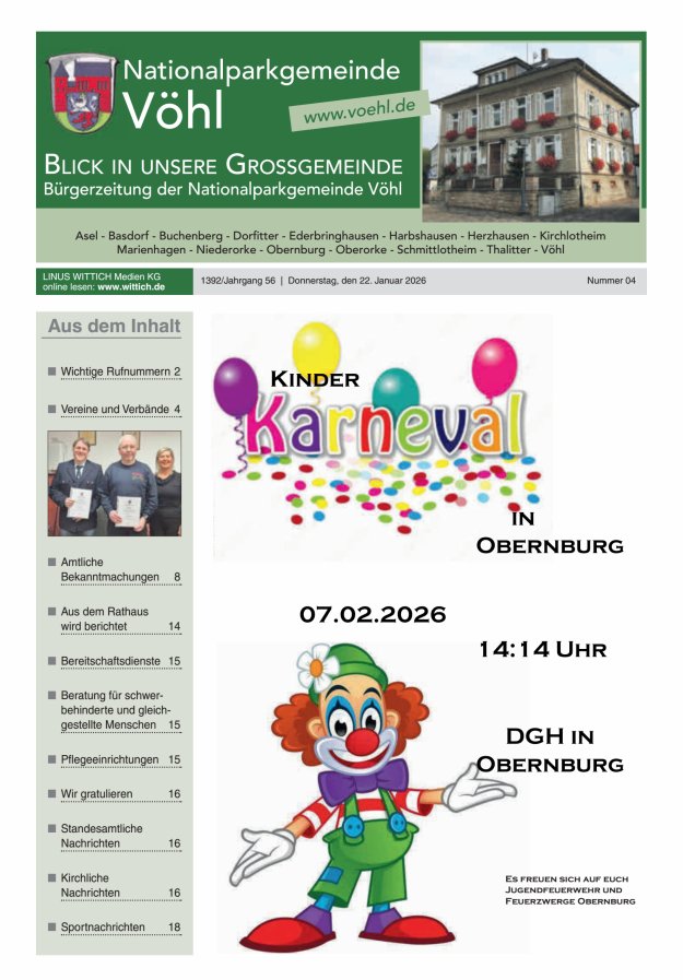 Blick in unsere Grossgemeinde Titelblatt 04/2026