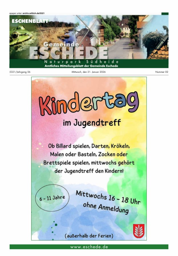 Eschenblatt Titelblatt 02/2026