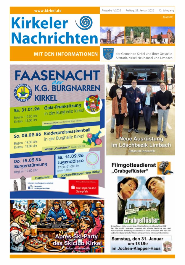 Kirkeler Nachrichten Titelblatt 04/2026